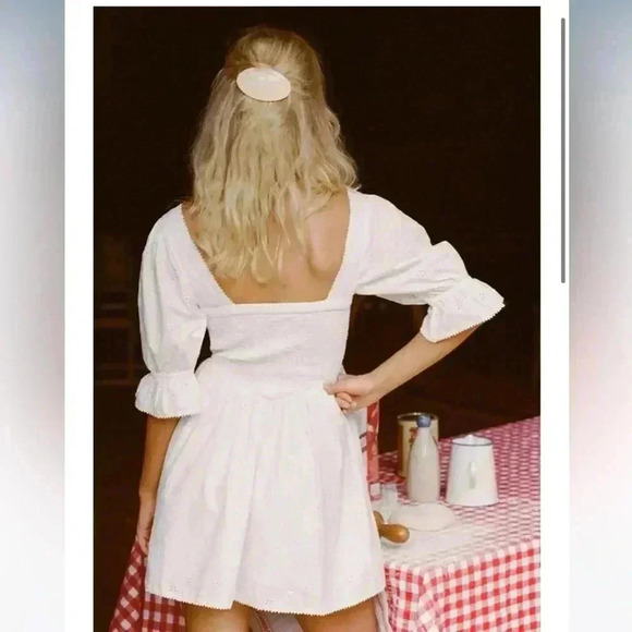 NWT Spell Bo Eyelet Mini Dress White M - Picture 4 of 10